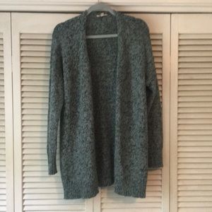 long green/blue loft sweater